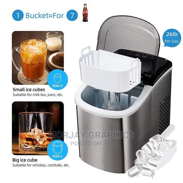 Ice Maker Machine With Scoop and Basket - thumbnail 2