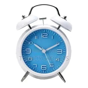 4'' Vintage Metal Twin Bell Alarm Clock,Trendy G