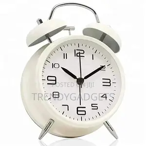 Mini Twin Bell Alarm Clock Battery Operated