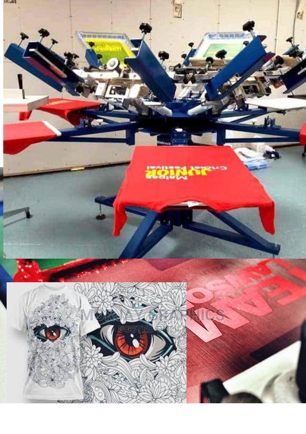 6 Color 6 Station Screen Manual Printer - main view