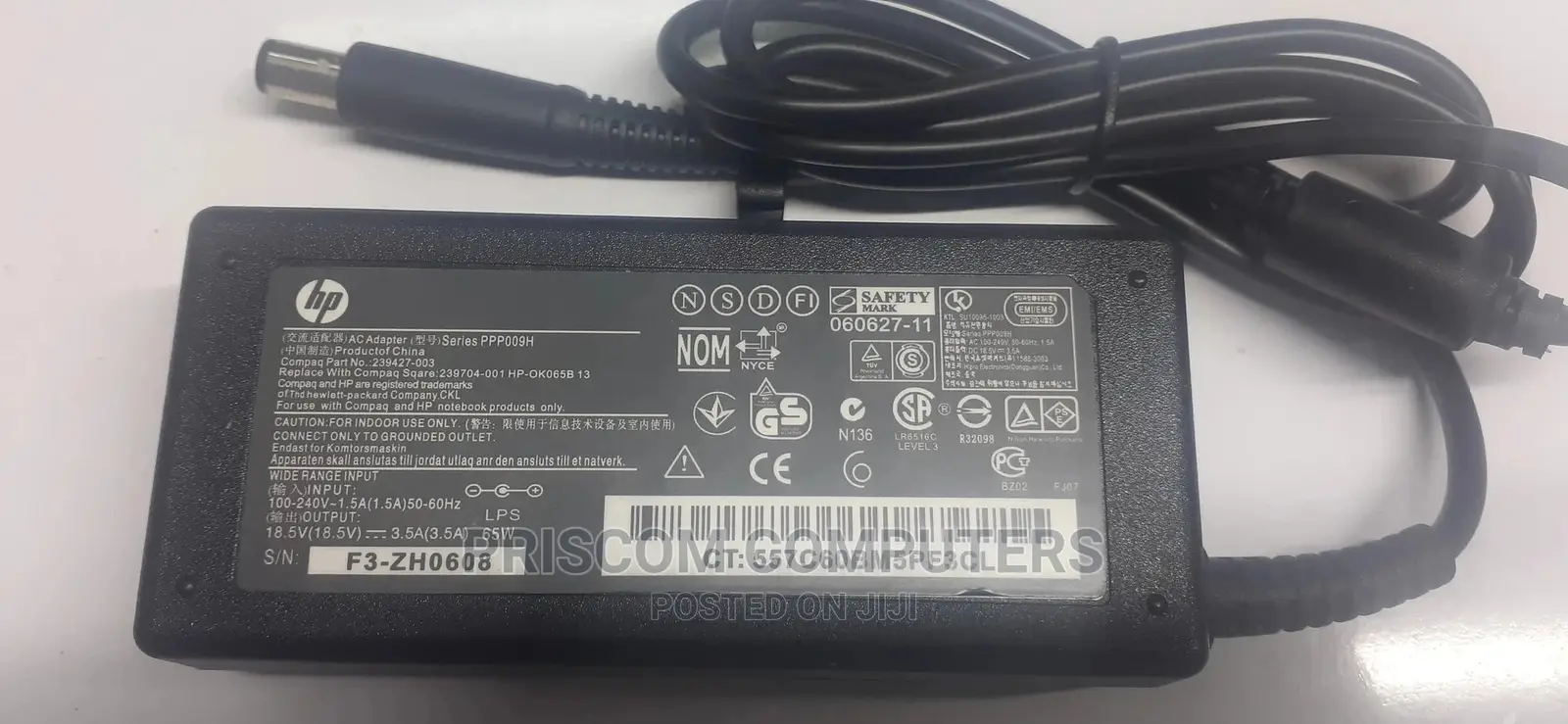 HP Charger Pavilion G4 G6 G7 Dv4 Dv5 Dv6 Dv7 Dm4 M6 G60 G61