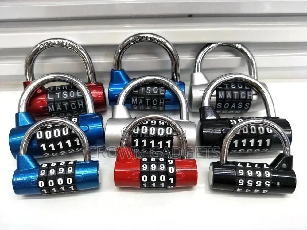 5 Letter Combination Padlock Black for Suitcases