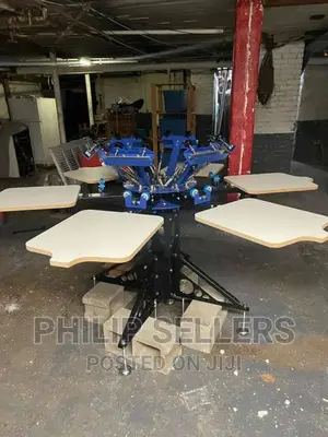 4 Color 1 Station Silk Screen Heat Press Machines 21.7 X 17.
