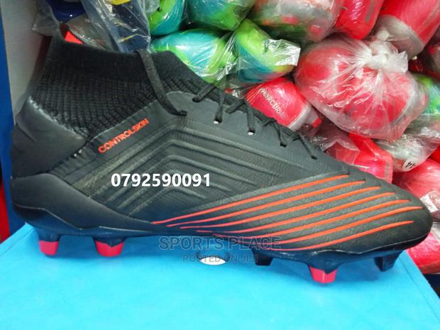 Black Predator Football Boots - thumbnail 3