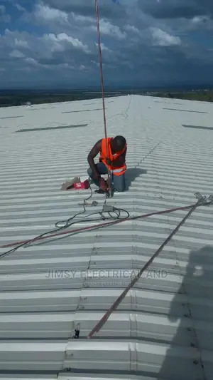 Technician and Gypsum Ceiling