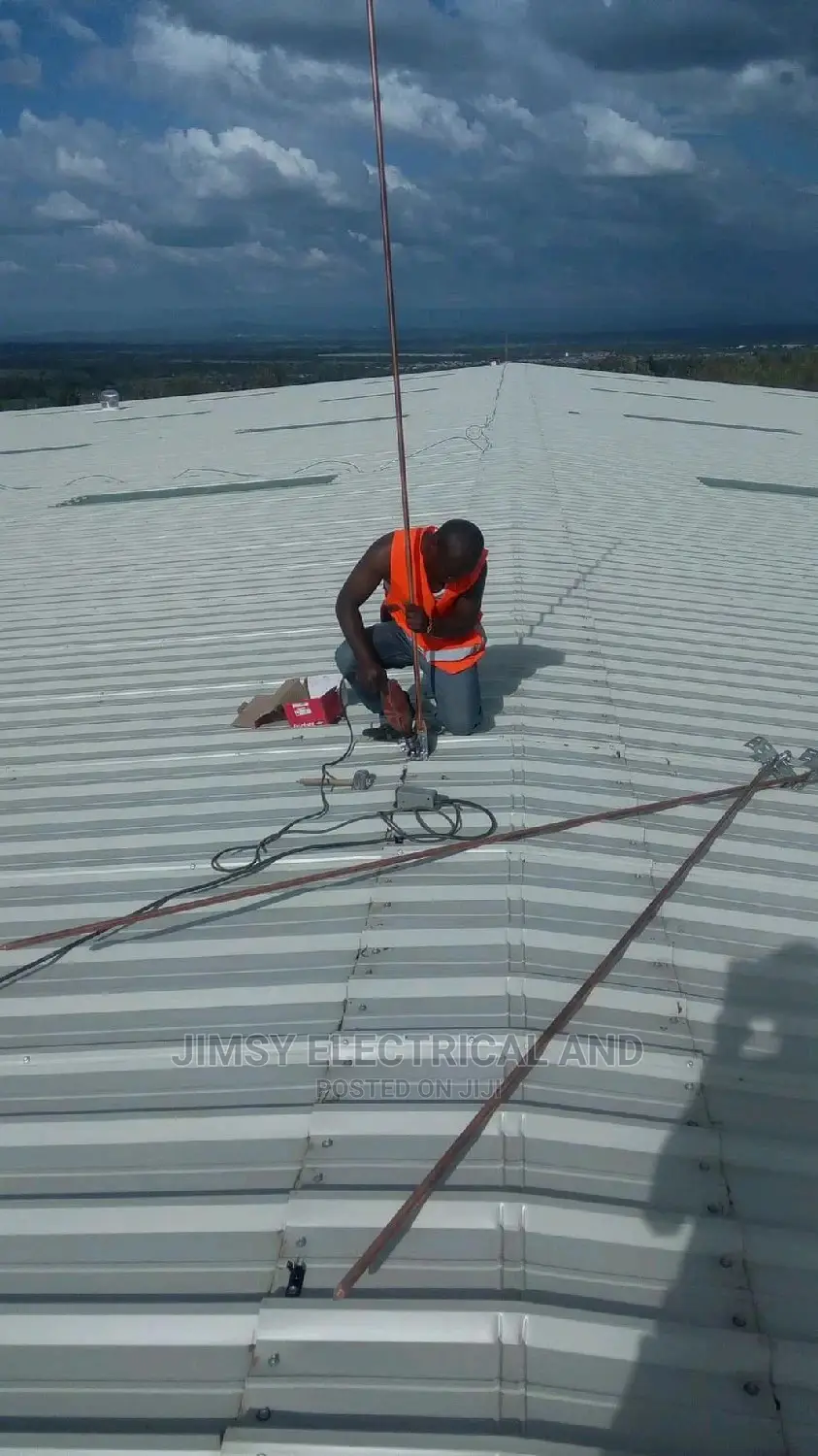 Technician and Gypsum Ceiling