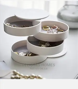 4layered Rotating Accessories Storage Box