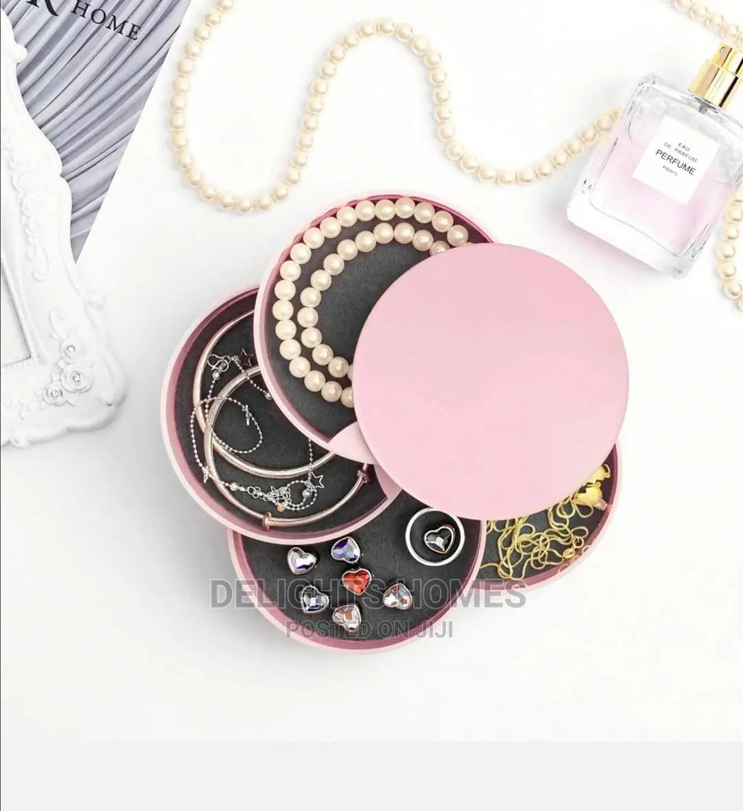 4layered Rotating Accessories Storage Box