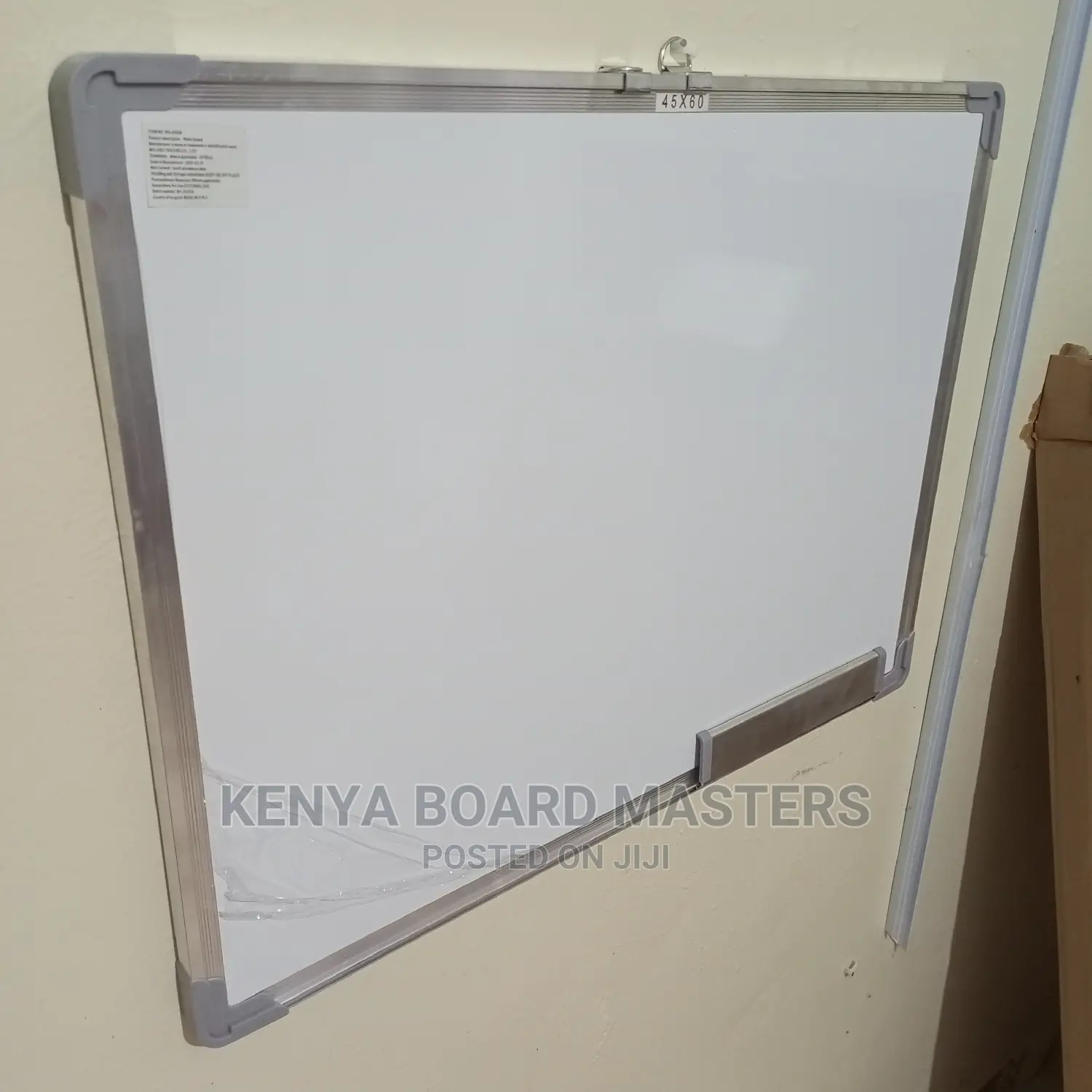60cmx45cm Whiteboard(Magnetic) With Hooks