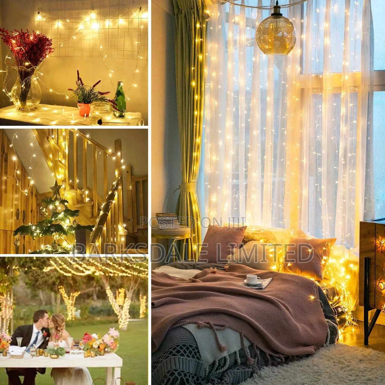 Christmas String Lights Outdoor 10m Led Xmas Fairy Wed