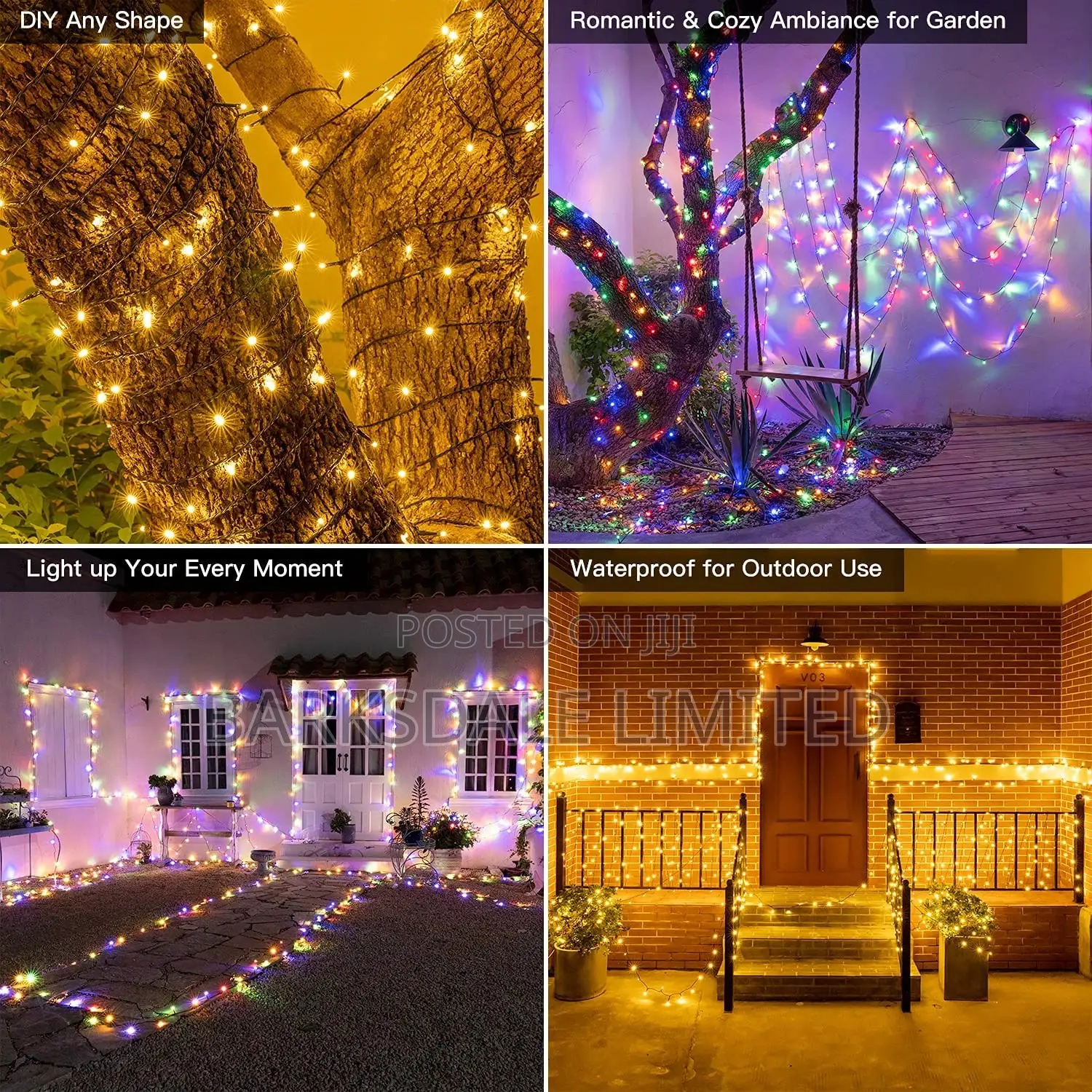 Christmas String Lights Outdoor 10m Led Xmas Fairy Wed