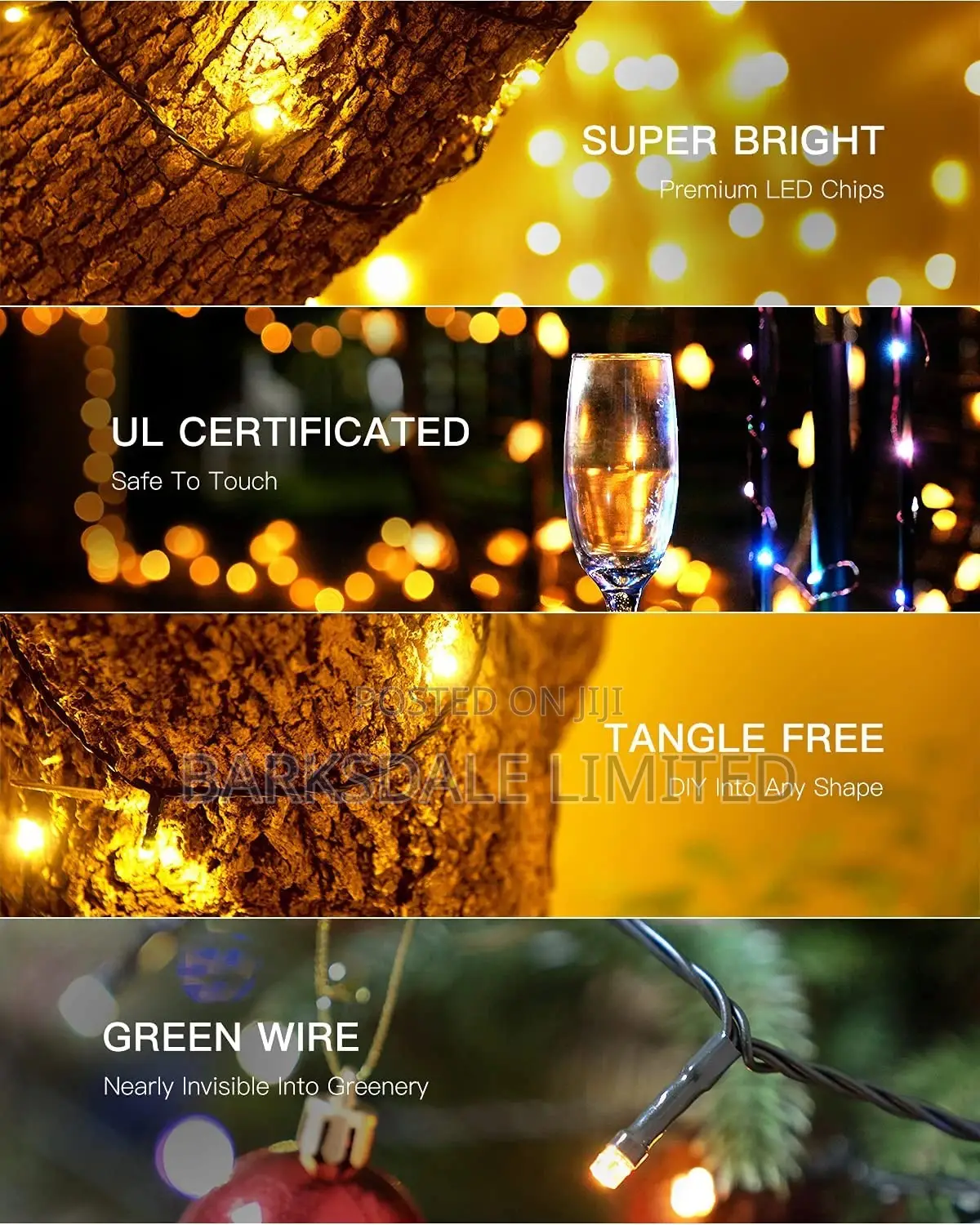 Christmas String Lights Outdoor 10m Led Xmas Fairy Wed