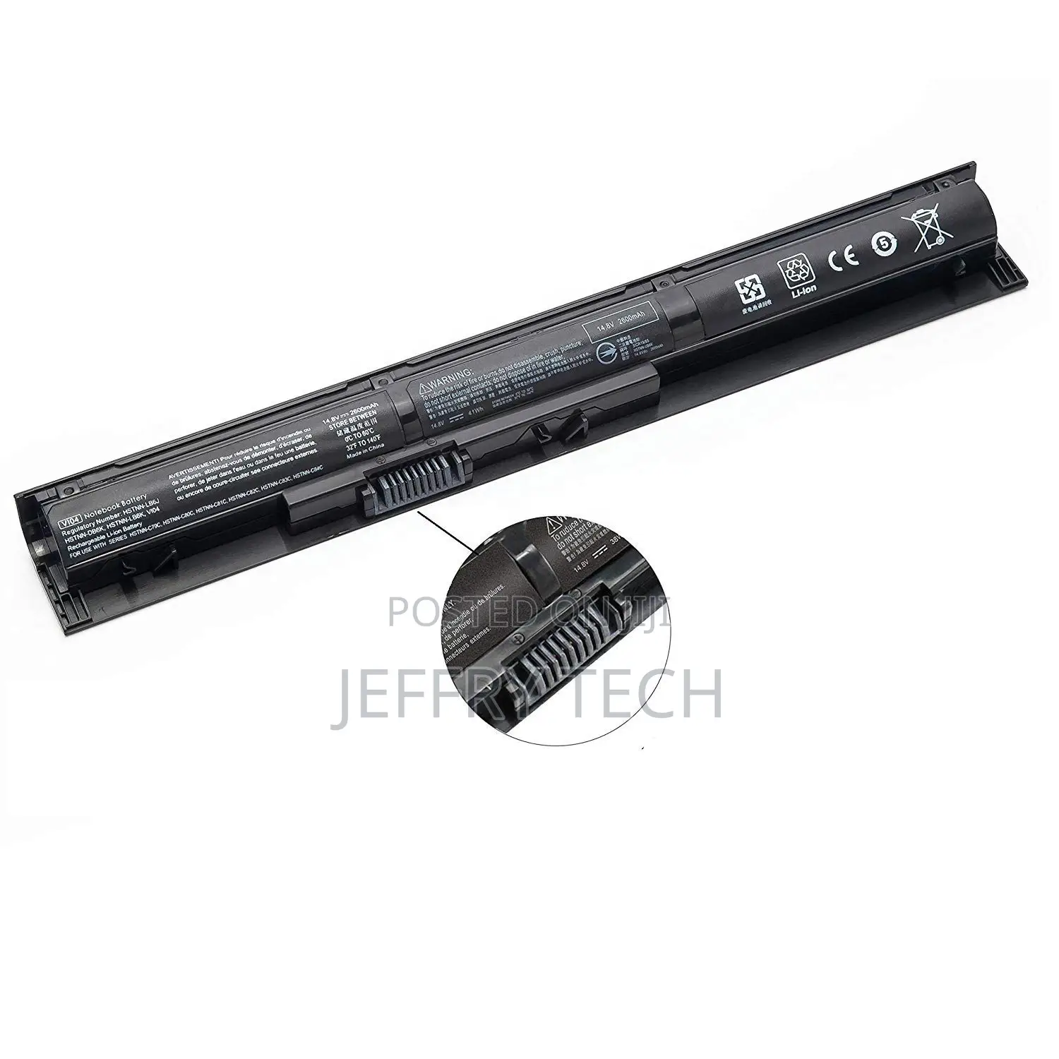 Rechargeable Li-Ion Laptop Battery 14.8V 44wh VI04 Battery V