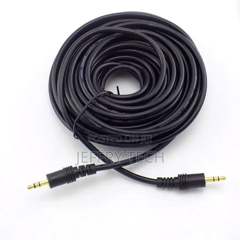 5m 3.5mm AUX AUXILIARY CORD Male to Male Stereo Audio Cable