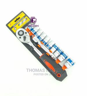 12pcs Socket Wrench Box Spanner Set With Ratchet Handle 5 In - thumbnail 2