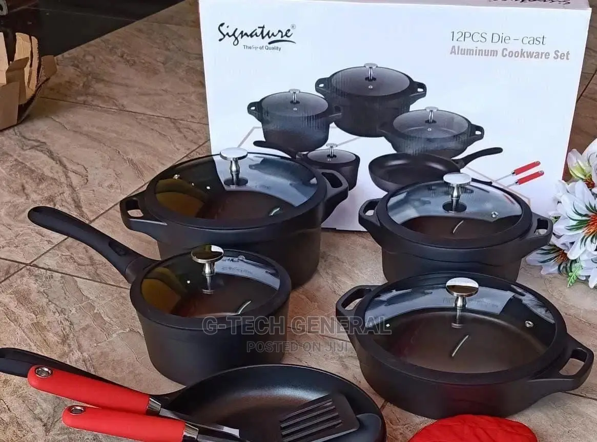 12pcs Die Cast Nonstick Cookware Set