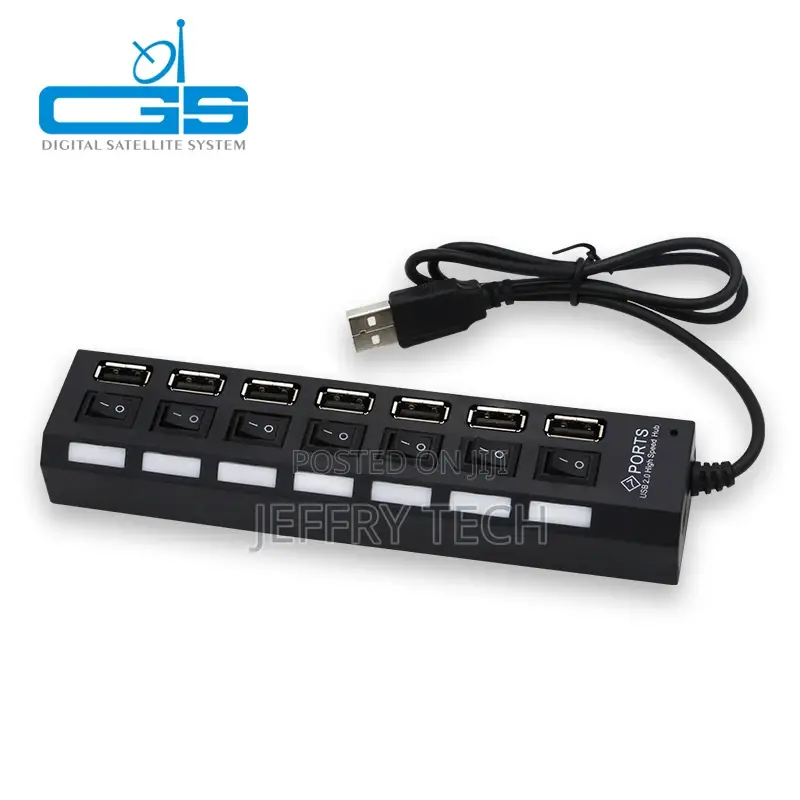Manufacture Price Usb 2.0 Adapter With 7 Port Usb Hub