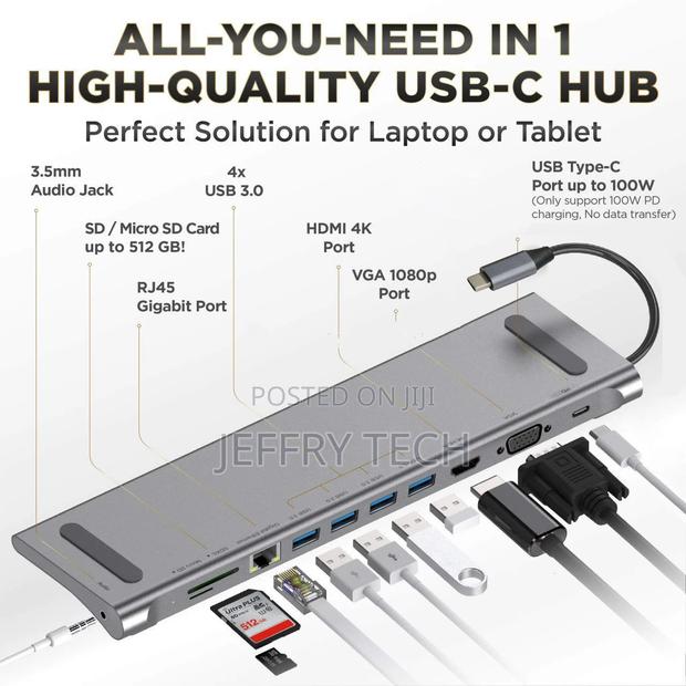 HKK - Multi Function 11 in 1 USB C HUB to 87W PD Charging , - main view