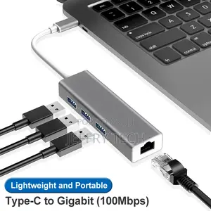 USB 3.0 to USB 3.0 X3 HUB to RJ45 Gigabit Ethernet Network A