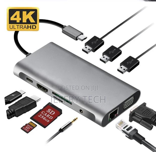 High Quality USB HUB Type-C Adapter Docking Station 10 in 1