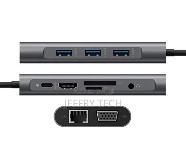 High Quality USB HUB Type-C Adapter Docking Station 10 in 1 - thumbnail 2