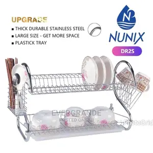 2 Tier Dish Rack-Stainless