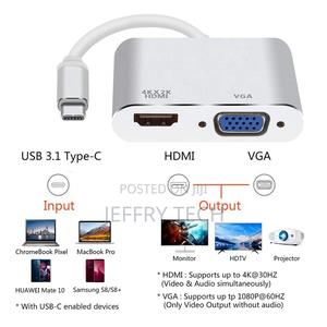 Converter USB 3.1 Type-C USB C Type C to 4K HDMI VGA Convert - thumbnail 2