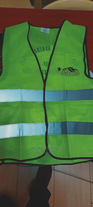 Construction Site Factory Worker Reflector Printed Logo - main view