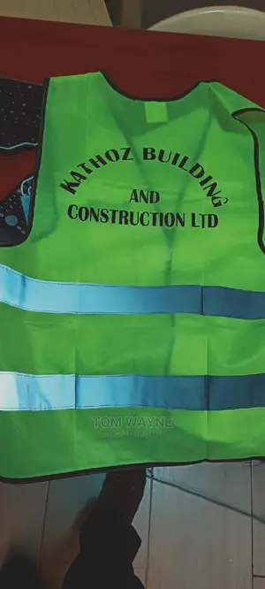 Construction Site Factory Worker Reflector Printed Logo