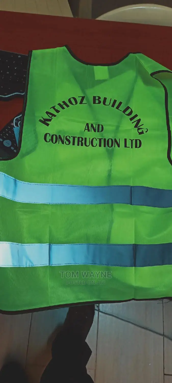 Construction Site Factory Worker Reflector Printed Logo