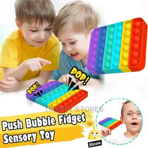 Push Bubble Fidget Sensory Toy Color Silicone Anti-stress