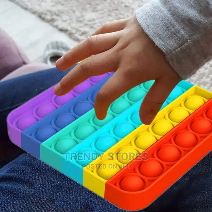 Push Bubble Fidget Sensory Toy Color Silicone Anti-stress