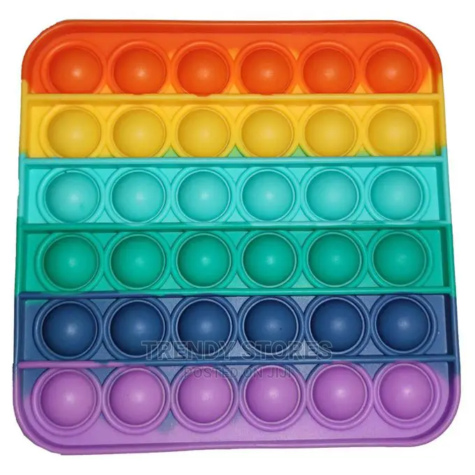 Push Bubble Fidget Sensory Toy Color Silicone Anti-stress
