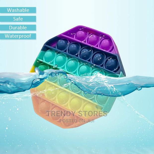 Push Bubble Fidget Sensory Toy Color Silicone Anti-stress -