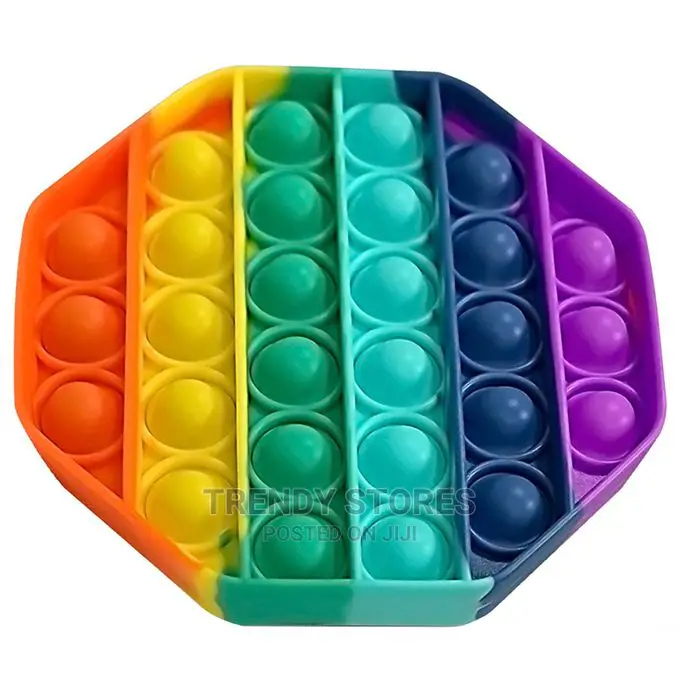 Push Bubble Fidget Sensory Toy Color Silicone Anti-stress -
