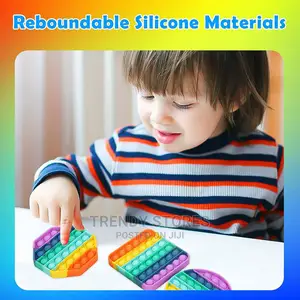 Push Bubble Fidget Sensory Toy Color Silicone Anti-stress -
