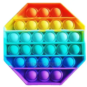 Push Bubble Fidget Sensory Toy Color Silicone Anti-stress -