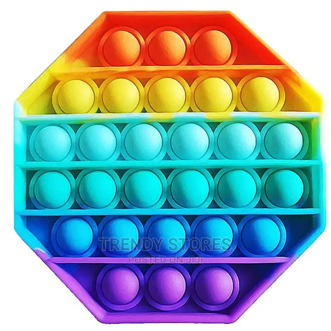 Push Bubble Fidget Sensory Toy Color Silicone Anti-stress -