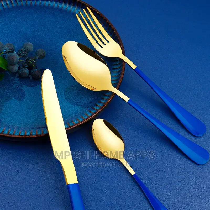 24pcs Golden Cutlery Set