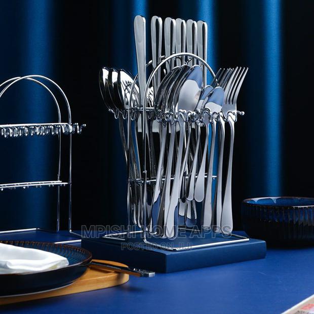 24pcs Golden Cutlery Set - thumbnail 12