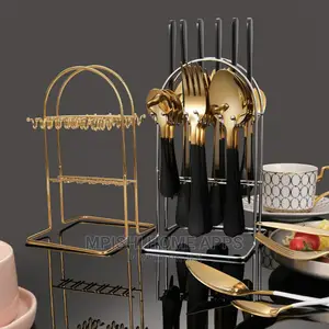 24pcs Golden Cutlery Set