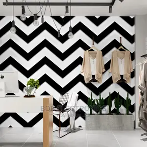 Black and White Geometric Wall Paper