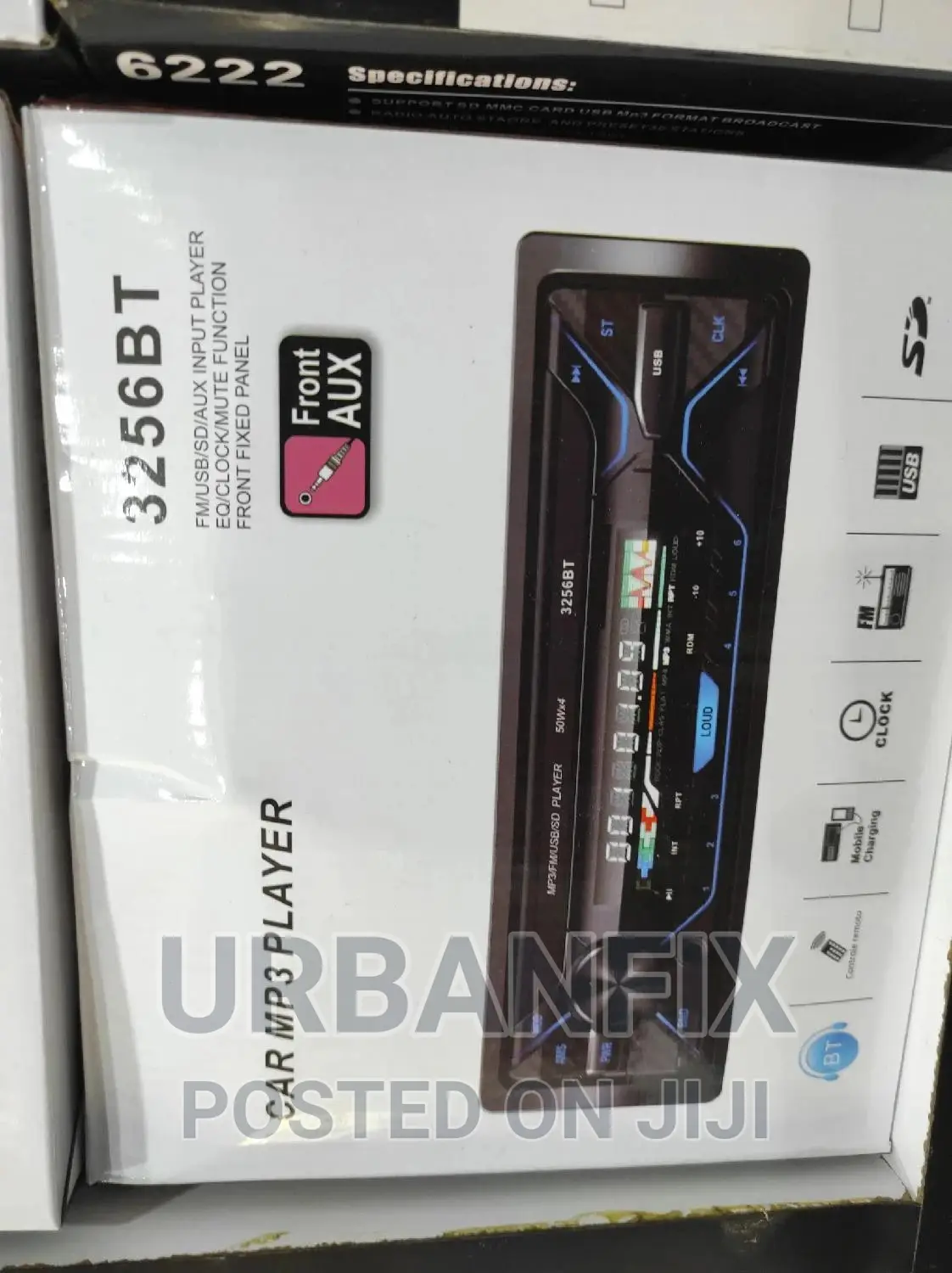 Generic Car Radio Stereo With Bluetooth and Removable Face
