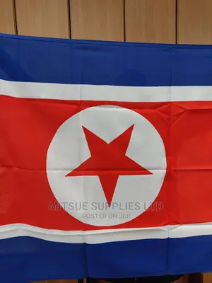 North Korean National Flag Large 40X60 Inches