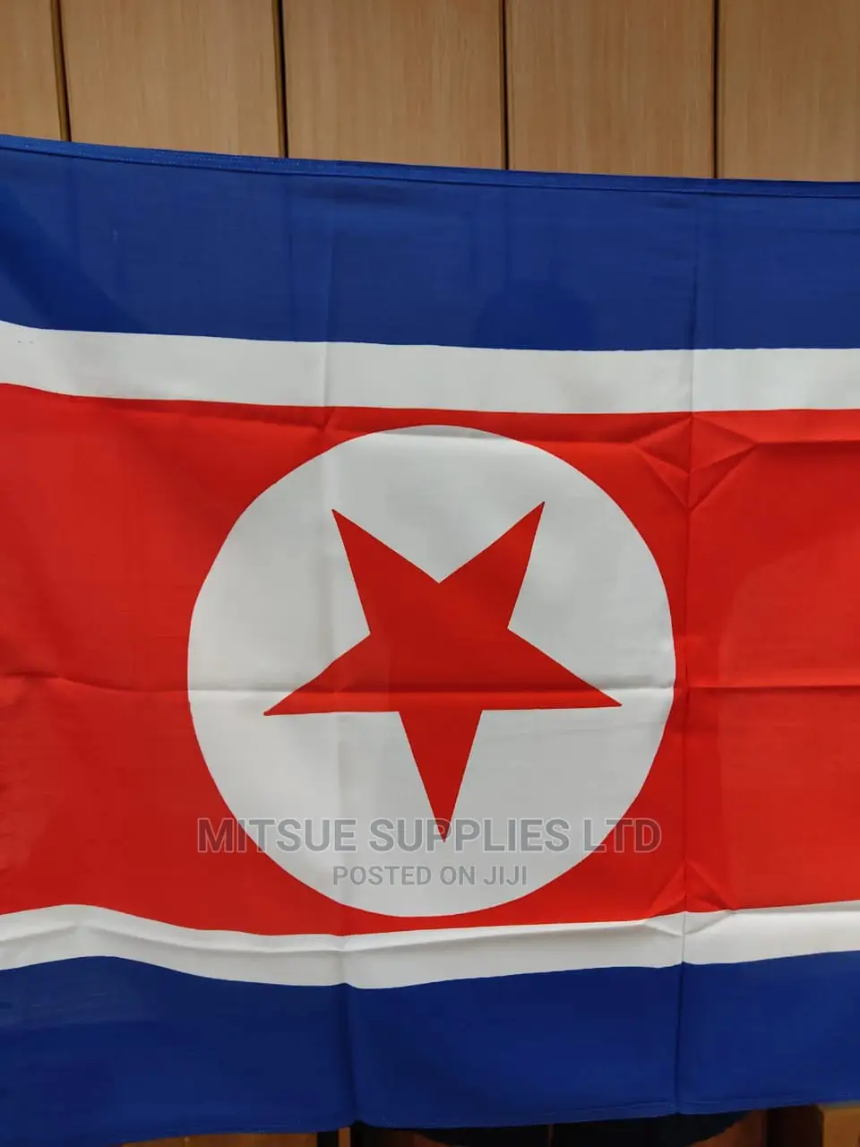 North Korean National Flag Large 40X60 Inches