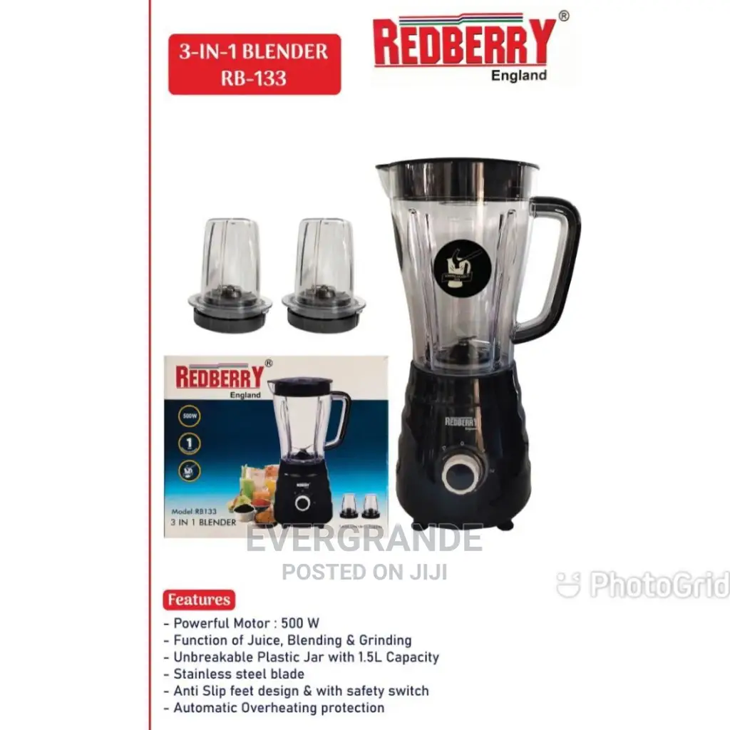 3 in 1 Redberry Blender