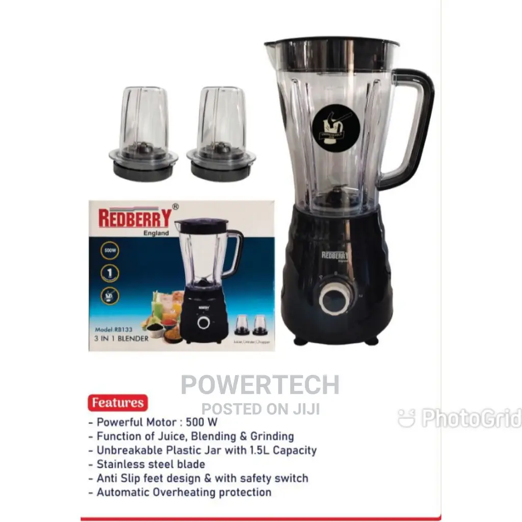 Super New 3 in 1 Blender Redberry