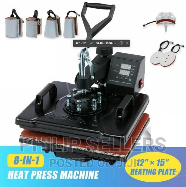 8 IN 1 Combo T-Shirt Heat Press Transfer Machine Sublimatio