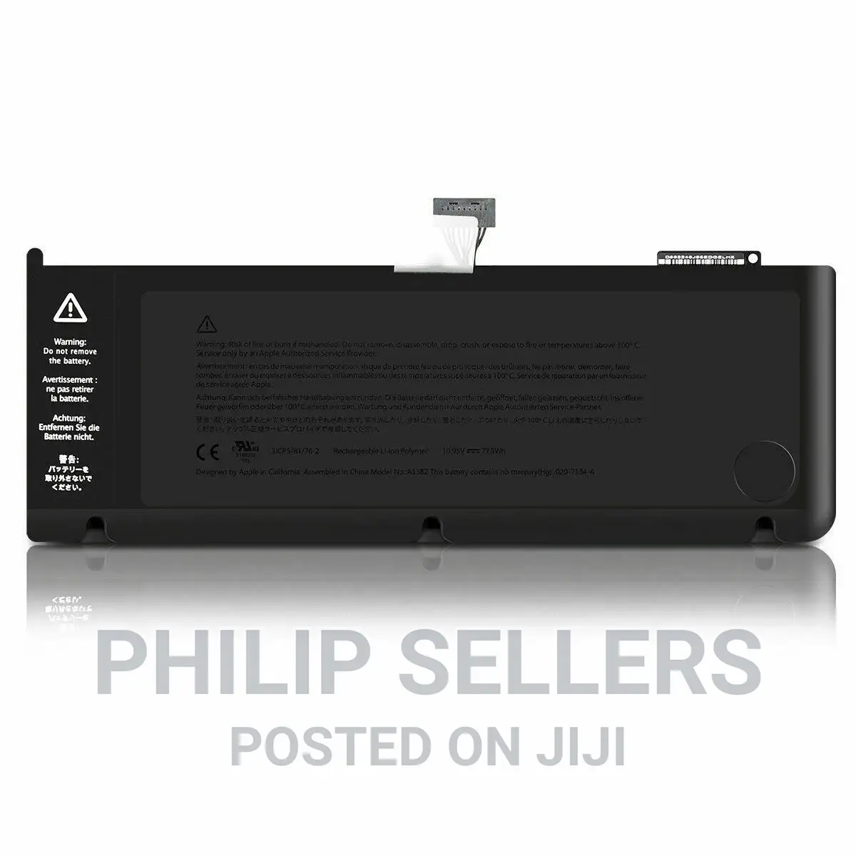 Genuine A1382 Battery for Apple Macbook Pro Unibody 15" A128