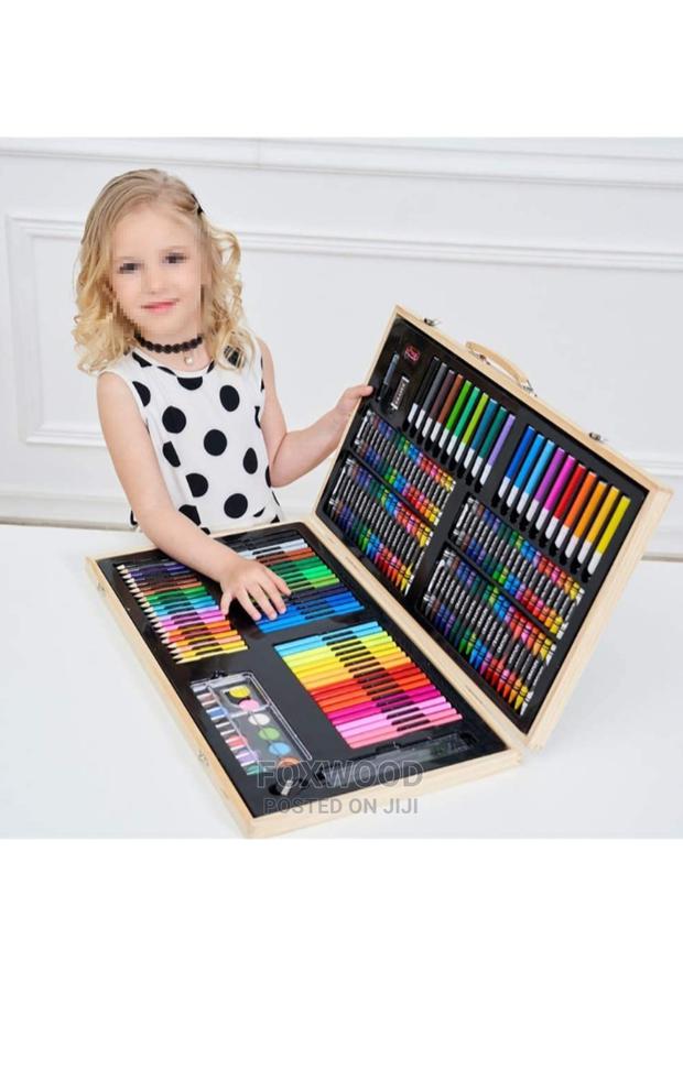 180 PCS Color Deluxe Wood Art Drawing Set - thumbnail 3